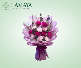 Picture of 1 Dozen Carnation Bouquet