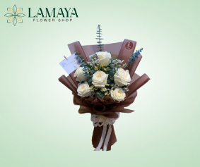 Picture of Half Dozen Korean White Rose