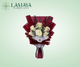 Picture of Half Dozen Korean White Rose