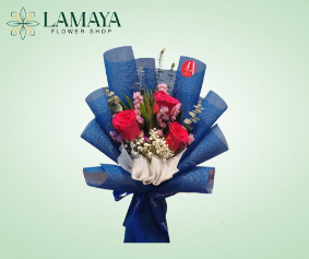 Picture of 3pcs. China Rose Bouquet 