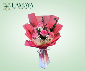 Picture of Half Dozen China Rose Bouquet