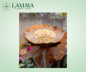 Picture of 50pcs. Korean White Rose Bouquet