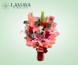 Picture of Lily with Carnation Bouquet