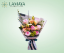 Picture of China Rose with Lisianthus