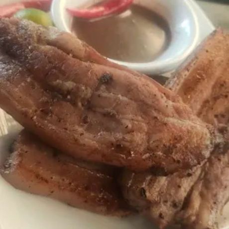4 PC's Classic Salt and pepper Grilled pork liempo w/special