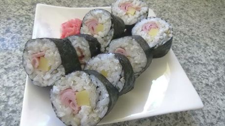 Picture of Ham and Cheese Sushi (6 pieces)