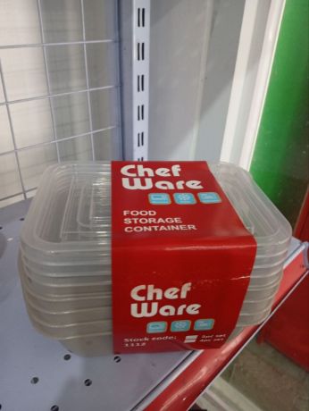 Picture of CHEFWARE Rectangular Food Container 4pcs