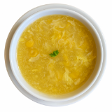 Cream Corn Soup with Quail Egg