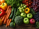 Picture of Mixed Fresh Veggies, fruits, Egg & Rice