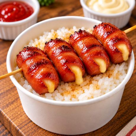 Cheesy Hungarian Sausage Rice Bowl