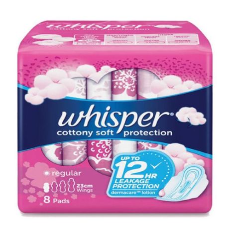 Whisper Regular 8s Cottony 