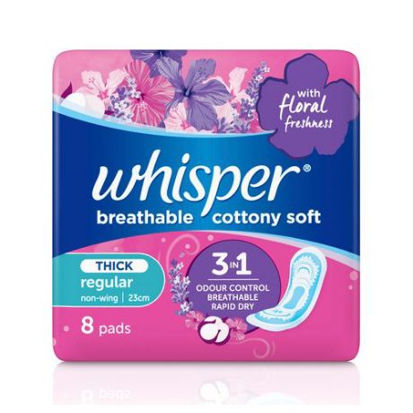 Whisper Cottony Soft Thick 8s no Wings