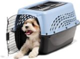 Picture of 24" Blue 2-Door Pet Kennel for Small Dogs & Cats
