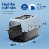 Picture of 24" Blue 2-Door Pet Kennel for Small Dogs & Cats